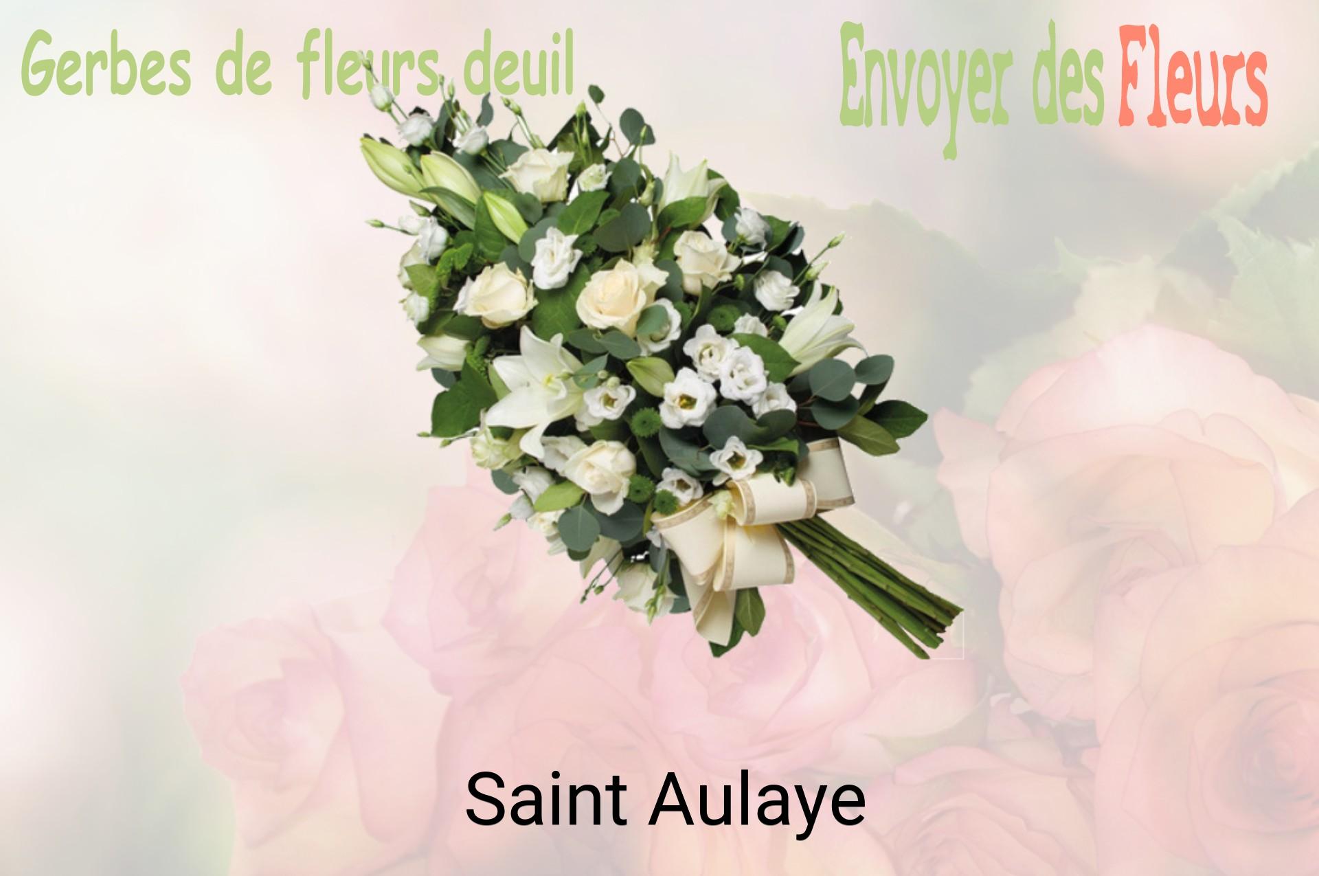 Gerbe de fleurs de deuil livrée à Saint-Aulaye